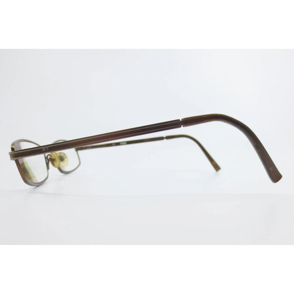 Bongo B Spice BRN Brown Rectangular Metal Eyeglass Frames 48-17-135